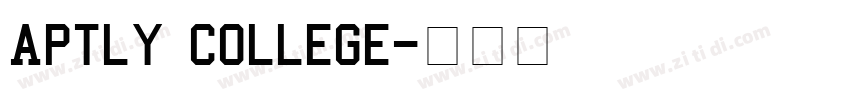 Aptly College字体转换